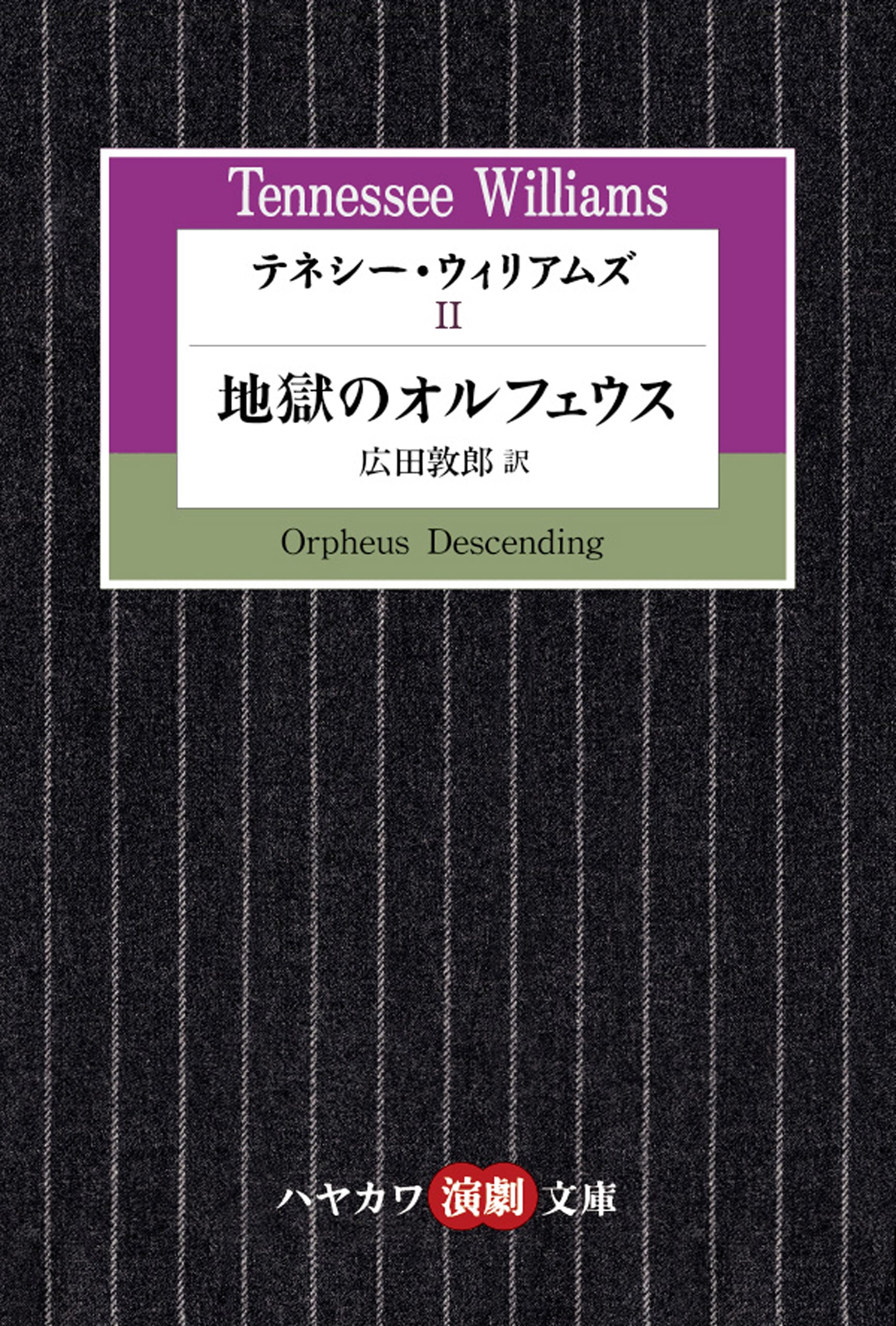 テネシー・ウィリアムズⅡ　―地獄のオルフェウス―